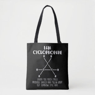 Bolsa Tote Professor de Química do Ciclopropano Estudos Quími