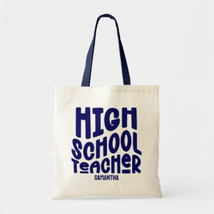 Bolsa Tote Professor de Segundo grau Azul Escuro