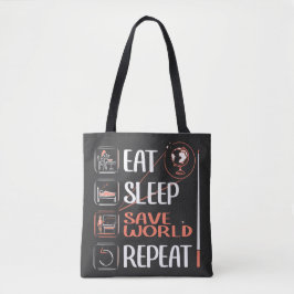 Bolsa Tote Professor de SuperGeografia Salva Mundo Obrigado P