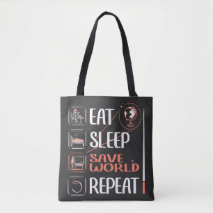 Bolsa Tote Professor de SuperGeografia Salva Mundo Obrigado P
