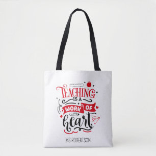 Bolsa Tote Professor de Tipografia Moderna Obrigado Personali