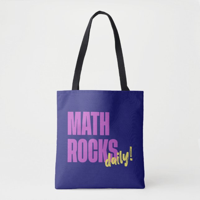 Bolsa Tote Professor Diário de Math Rocks (Frente)