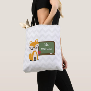 Bolsa Tote Professor do Fox Chevron