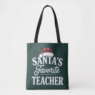 Bolsa Tote Professor Favorito do Papai Noel Natal Ensina Alun
