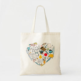 Bolsa Tote Professor Instrutor Professor Tool Heart