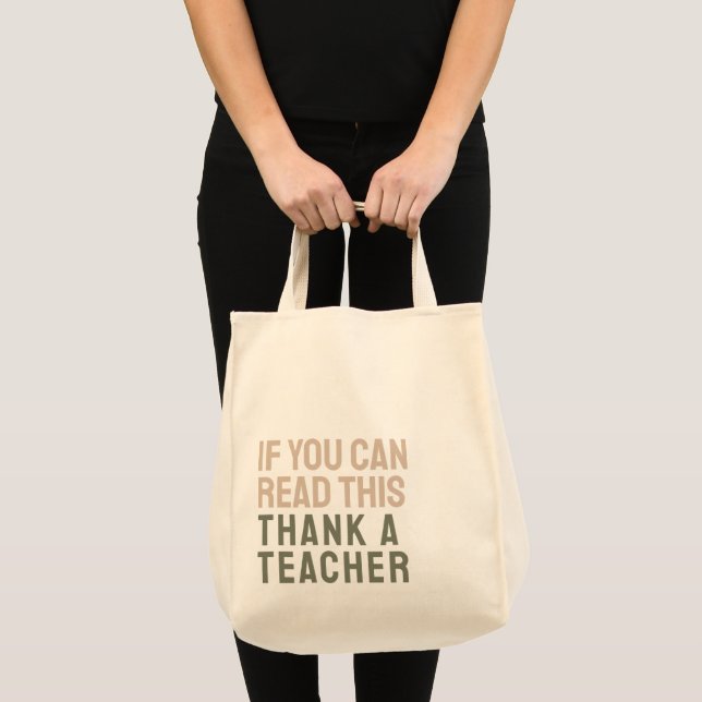 Bolsa Tote Professor Minimalista (Frente (produto))