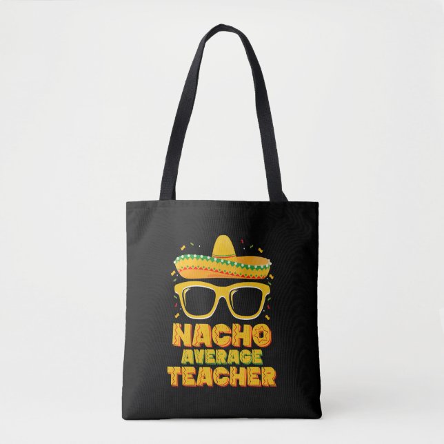 Bolsa Tote Professor Nacho Médio Correspondência Cinco De May (Frente)