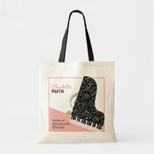 Bolsa Tote Professor Personalizado do Grande Piano Professor 