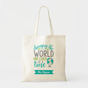 Bolsa Tote Professor Personalizado Sacos De Tote Mudando O Mu