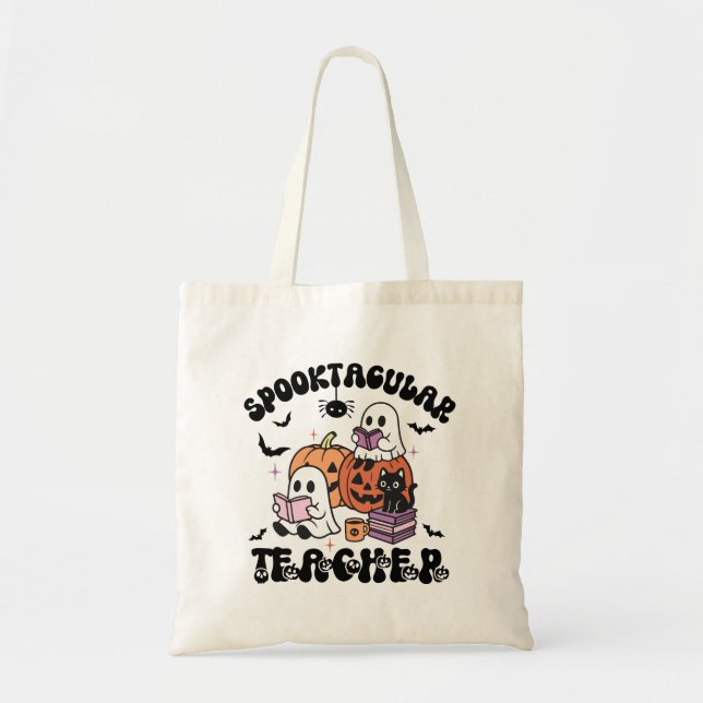 Bolsa Tote Professor Spooktacular do Dia das Bruxas (Frente)