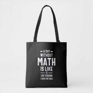 Bolsa Tote Professora de Matemática Nerdy PI Física Matemátic