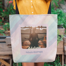 Bolsa Tote Professora personalizada do Yoga Lover Mamãe Dotad