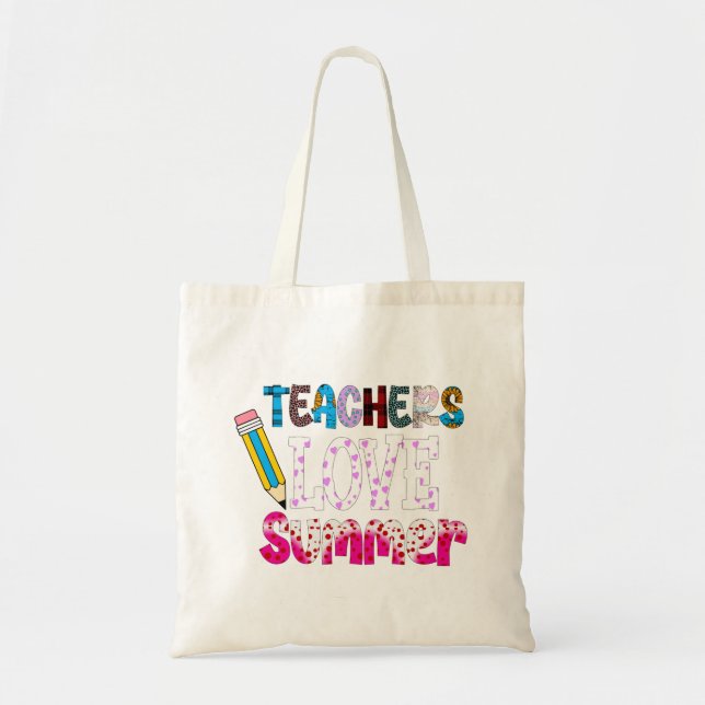 Bolsa Tote Professores Adoram Saco de Tota de Verão | Present (Frente)