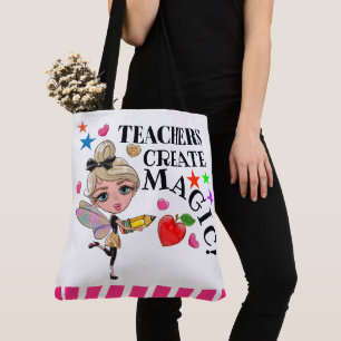 Bolsa Tote Professores Criam Mágicos - Veja Voltar -