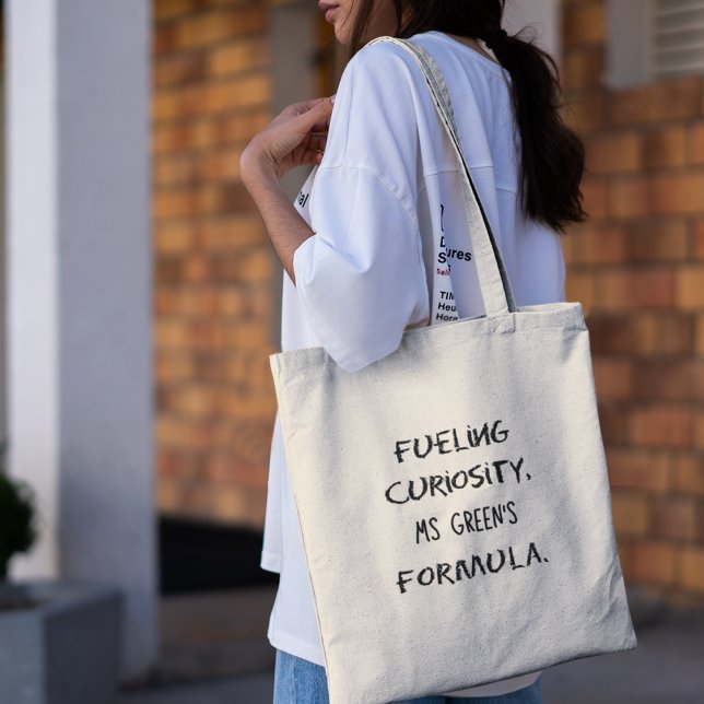 Bolsa Tote Professores de Química Personalizados da Curiosida (Shop now and explore the perfect blend of style and tribute!)