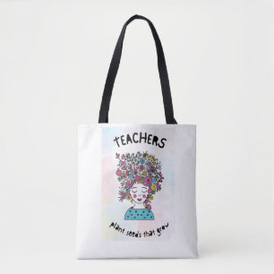 Bolsa Tote Professores Plantam Sementes Professora Obrigado P
