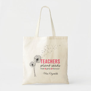 Bolsa Tote Professores Plantam Sementes Que Crescem Para Semp