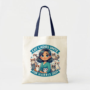 Bolsa Tote Profissão Feminista Bonita Gato Isolado Lady Harri
