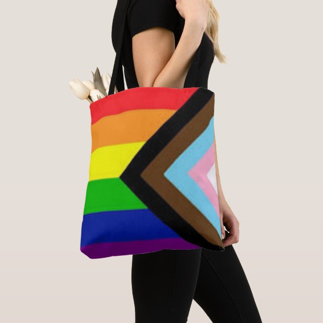 Bolsa Tote Progress Pride 2022 Unisex  (Close Up)