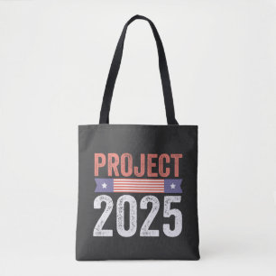 Bolsa Tote Projeto 2025 Trump American Patroitic T-Shirt