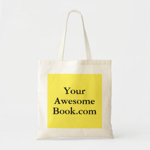 Bolsa Tote Promo do livro do autor, amarelo, máquina lavável