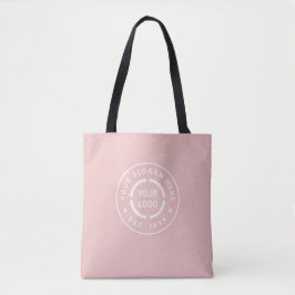 Bolsa Tote Promocional da marca Logotipo Dusty rosa personali