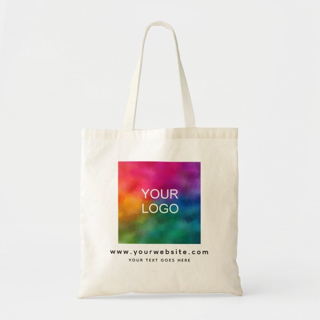 Bolsa Tote Promocional de logotipo de empresa personalizável (Frente)