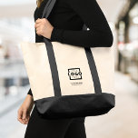 Bolsa Tote Promocional de marca de logotipo da empresa person<br><div class="desc">Personalize facilmente este saco de totes de tendências com o logotipo da sua própria empresa e informações sobre o promocional. Sacos de tote personalizados são excelentes como presentes corporativos para funcionários, clientes e clientes. Também podem ser usados para promover sua marca de negócios em exposições, conferências ou como ofertas de...</div>