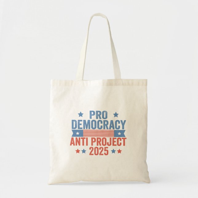 Bolsa Tote Promotor-Democracia Anti Project 2025 Trump Republ (Frente)