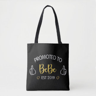 Bolsa Tote Promovido a BEBE Funny para Anúncio de Gravidez