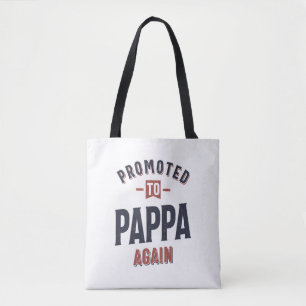 Bolsa Tote Promovido a Pappa novamente Pai avô