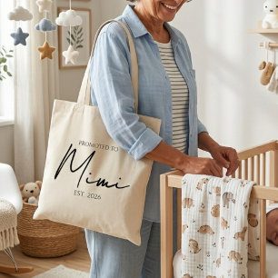 Bolsa Tote Promovido para Vovó Chic Todos os Dias Script