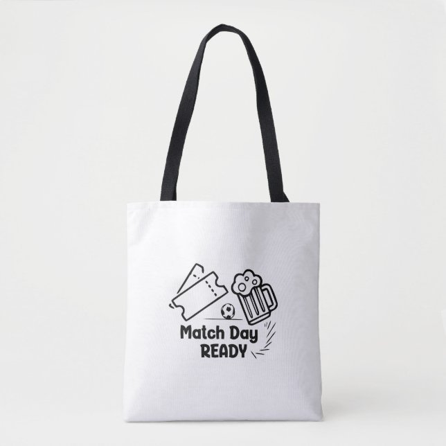 Bolsa Tote Pronto para o Dia da Partida (Frente)