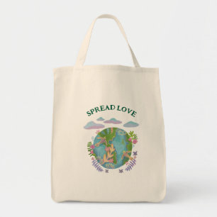 Bolsa Tote Propague o dia da Terra do Amor