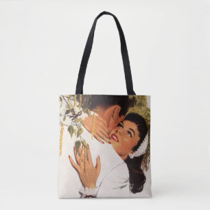 Bolsa Tote Proposta de Casamento Vintage, Amor e Romance