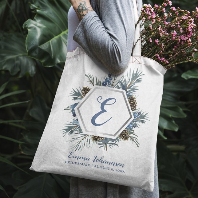 Bolsa Tote Proposta Personalizada de Damas de Honra para a No (Criador carregado)