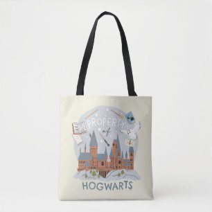 Bolsa Tote Propriedade de Hogwarts Cartoon Gráfico