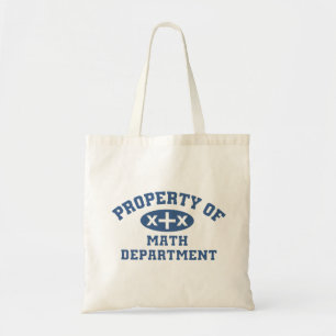 Bolsa Tote Propriedade do Departamento de Matemática (azul x