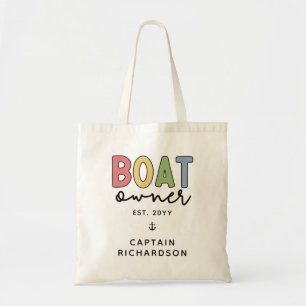 Bolsa Tote Proprietário de Barcos Personalizados estabeleceu