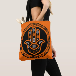 Bolsa Tote Proteção do Olho Mau da Mão de Hamsa