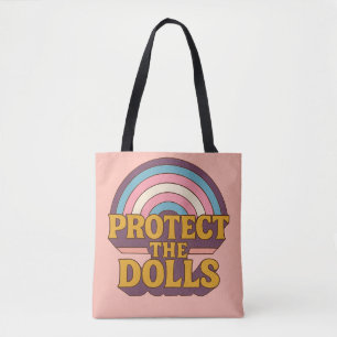Bolsa Tote Proteger a Ilustração do Sinalizador Trans Dolls