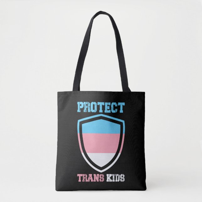 Bolsa Tote Proteger Crianças Trans (Frente)