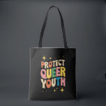 Bolsa Tote Proteger Crianças Transversais Protegidas por Jove<br><div class="desc">Proteger Crianças Transversais Protegidas por Jovens Filhas LGBTQ</div>