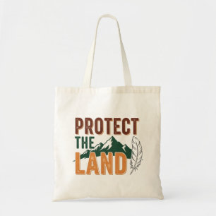 Bolsa Tote "Proteja a Terra" Natureza Ecológica da Montanha
