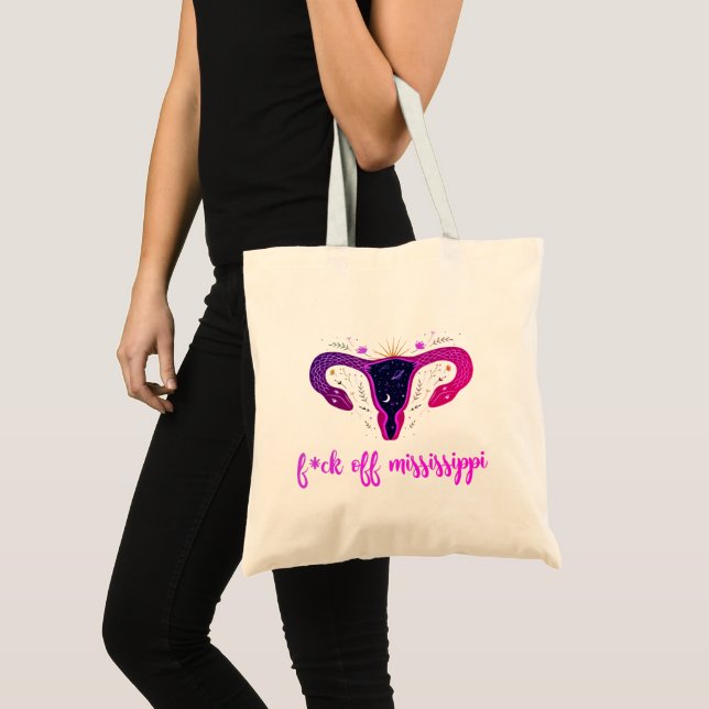 Bolsa Tote Protesto Celestial contra o Aborto do Mississippi (Frente (produto))
