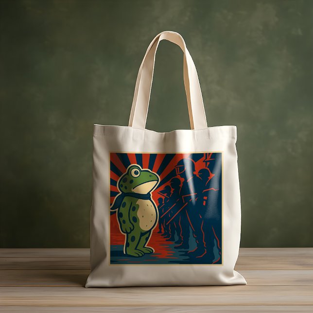 Bolsa Tote Protesto do Sapo de Portland (Criador carregado)