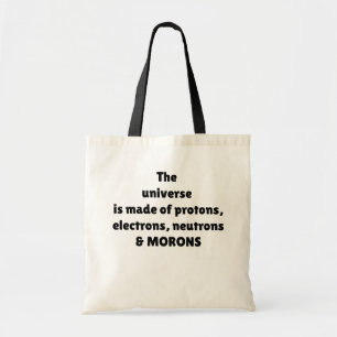 Bolsa Tote Prótons Elétrons Nêutrons & Otários Humor Científi