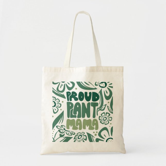 Bolsa Tote Proud Plant Mama – Bold Plant Lover (Frente)
