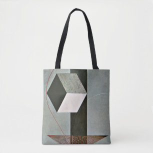 Bolsa Tote Proun 99, abstrato trabalho de arte por El Lissitz