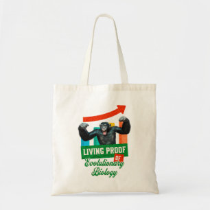 Bolsa Tote Prova Viva da Biologia Evolutiva Chimpanzé Engraça